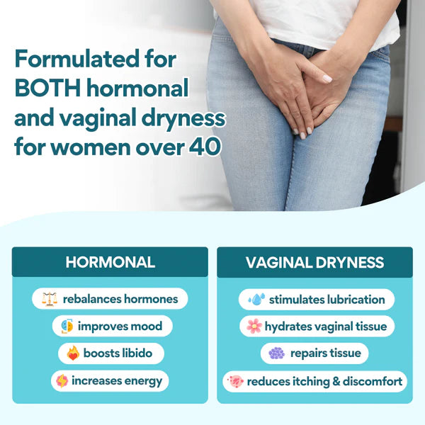 Slippery -  The FIRST & ONLY natural vaginal dryness supplement