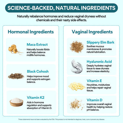 Slippery -  The FIRST & ONLY natural vaginal dryness supplement