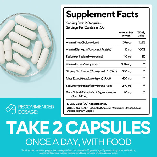 Slippery -  The FIRST & ONLY natural vaginal dryness supplement